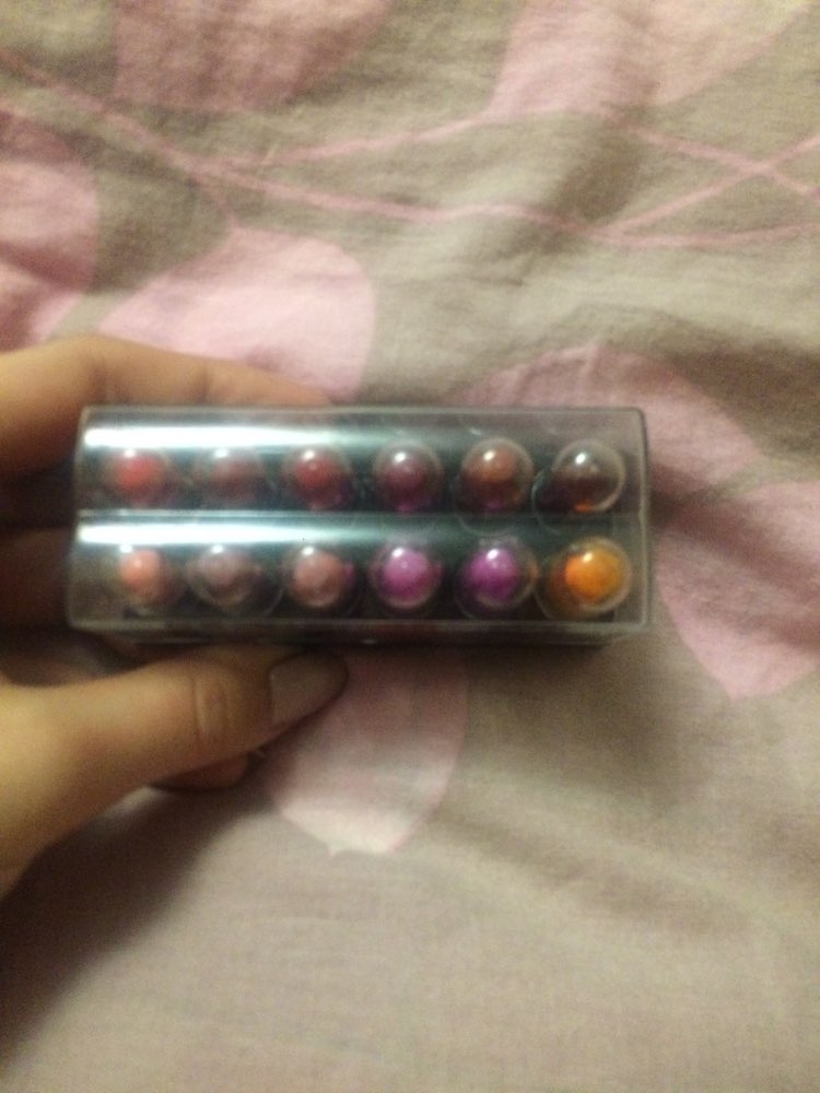 12Colors/Set Mini Cute 12 Colors Lipstick Waterproof Lip Color 1.2gx12 High Quality Lips Makeup Brand HengFang #9022