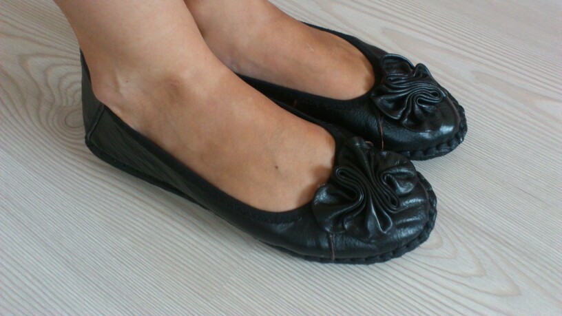 2016 Women Shoes Woman Genuine Leather Flat Shoes Fashion Hand-sewn Leather Loafers Female Casual Shoes Women Flats