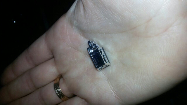 JewelryPalace Luxury Emerald Cut 9.4ct Created Blue Sapphire Pendant Genuine 925 Sterling Silver Jewelry for Women Fine Jewelry