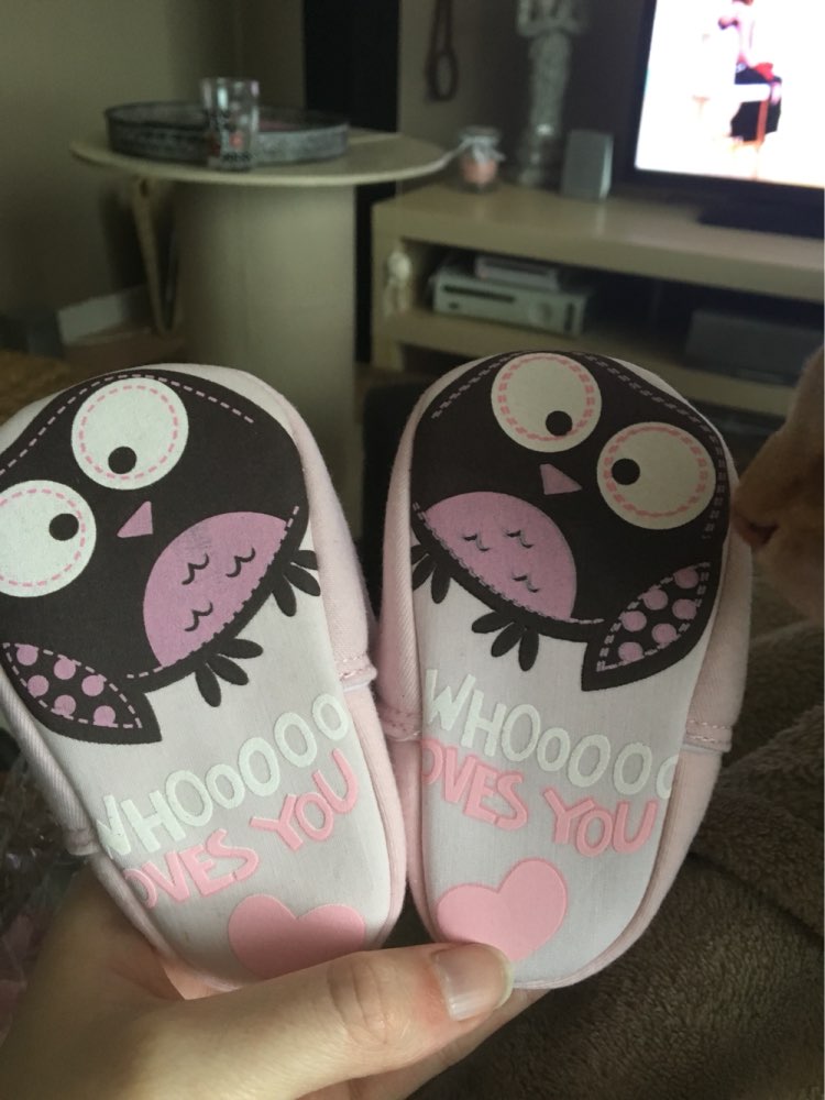 2015 spring and summer cute light pink baby girls lovely owl shoes bow slip-on frist walker cotton soft  prewalker shoes