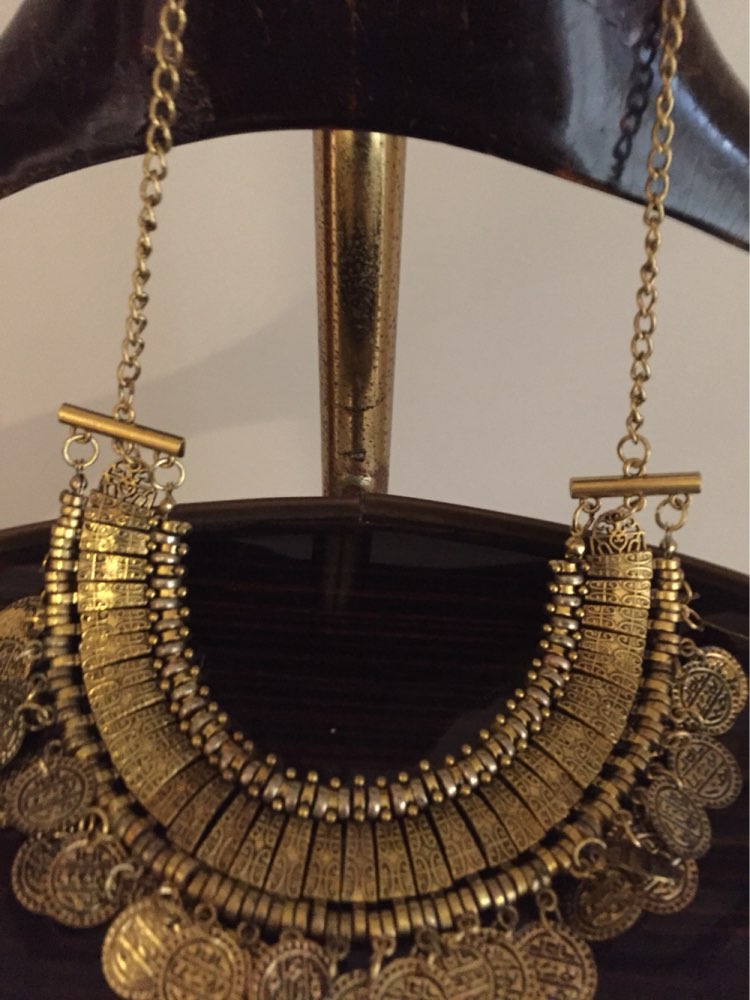 Vintage Maxi Necklaces & Pendants Bohemian Gypsy Christmas Gifts Coin Necklace for Women Statement Choker Collier Boho Jewelry