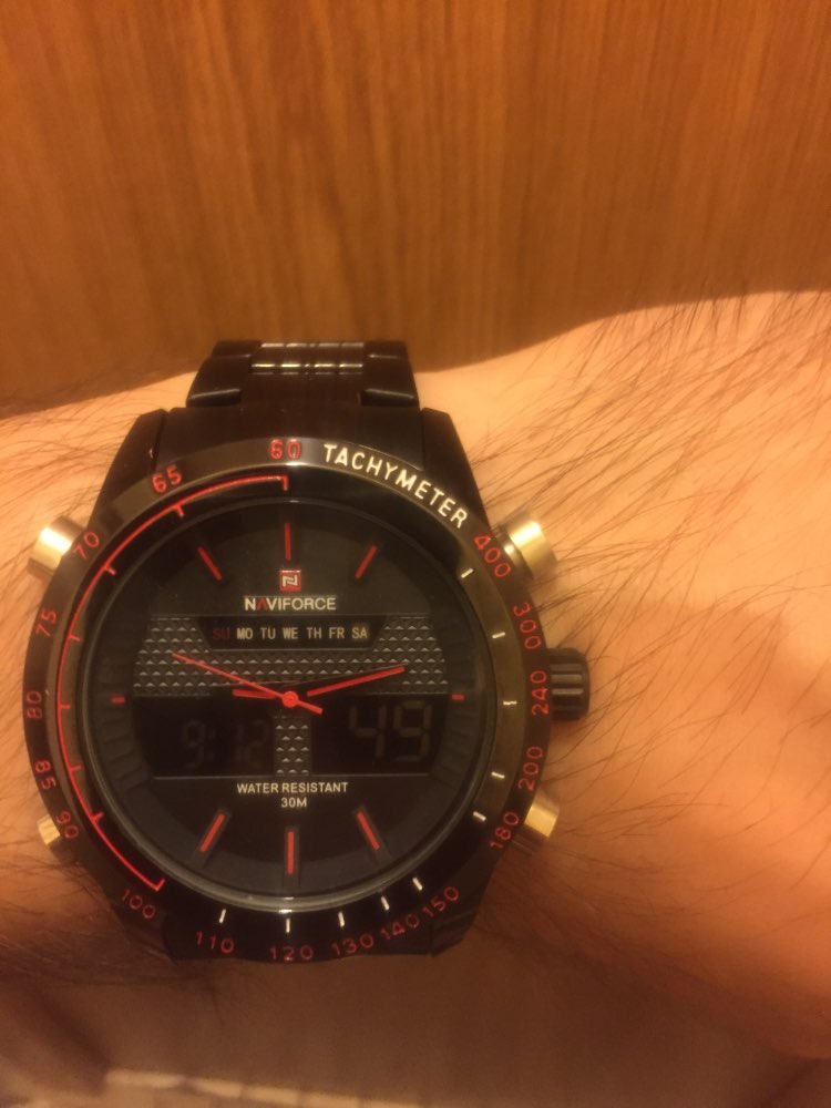 Watches men NAVIFORCE 9024 luxury brand Full Steel Quartz Clock Digital LED Watch Army Military Sport watch relogio masculino