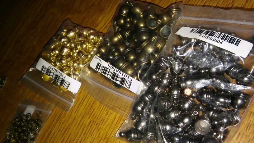 50pcs/lot Hole Size 6 7 8 9 12mm Gold/Rhodium/Bronze/Gunmetal Plated End Caps Crimp Beads Covers for DIY Jewelry Findings F1016