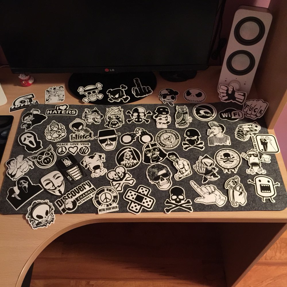 50 pcs Mixed funny hit stickers for kids Home decor jdm  on laptop sticker decal fridge skateboard doodle stickers toy stickers