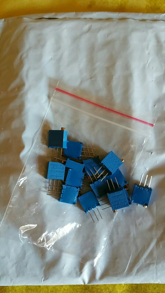 F213 15values 3296W Potentiometers Kit 3296W MultiTurn trimmer adjustable precision Potentiometer 3296W Variable Resistors