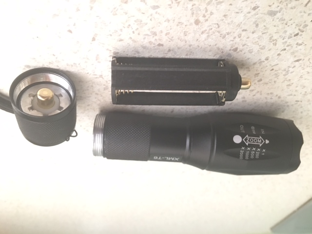 E17 CREE XM-L T6 3800Lumens cree led Torch Zoomable cree LED Flashlight Torch light For 3xAAA or 1x18650 Free shipping ZK94