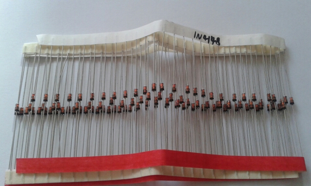 Free shipping 100PCS do-35 1N4148 IN4148 High-speed switching diodes