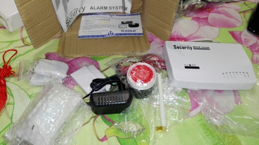 New 2 Two antenna Wireless/Wired Home Intelligent Burglar GSM Voice Alarm System 900/1800/1900Mhz Auto dial remote arm/disarm