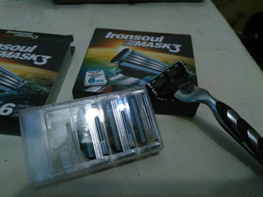 Brand New Ironsoul 6pcs/lot Shaving Blades for Men High Quality razor blades Shaver Blade for Men's face razor RU/Eu/US