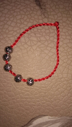 2015 red string editing simple and stylish woman with transfer beads bracelet wholesale Free shipping