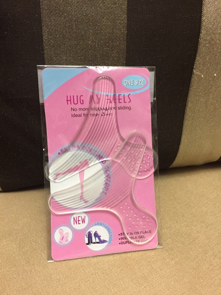 Brand new 2015 T type Thread Silicone Soft Insert Heel Liner Grips High Heel Comfort Pads Feet Care Accessories free shipping