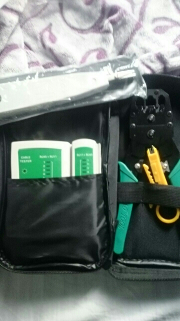 Network Ethernet Cable Tester RJ45 Kit RJ45 Crimper Crimping Tool Punch Down RJ11 Cat5 Cat6 Wire Line Detector