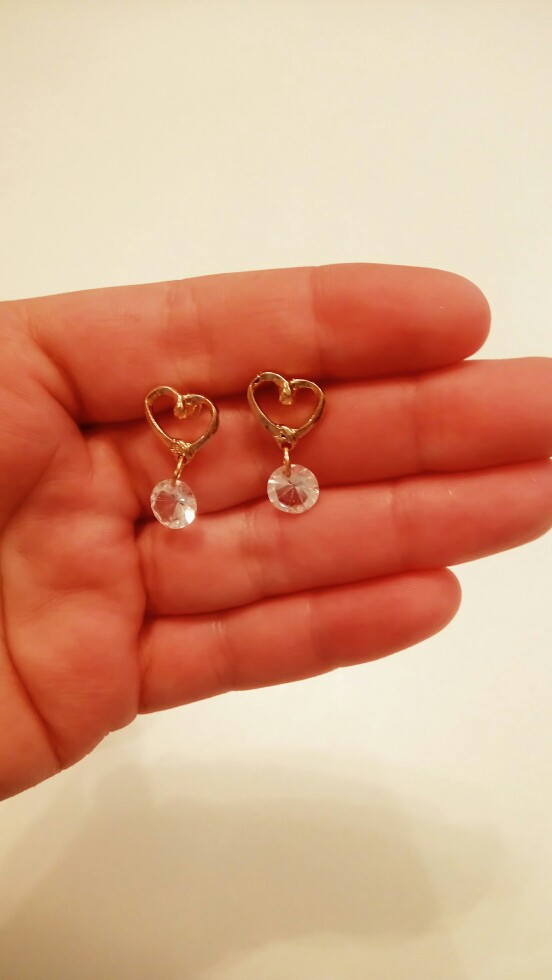 Korean Fashion Jewelry love zircon earrings wholesale women exquisite affordable