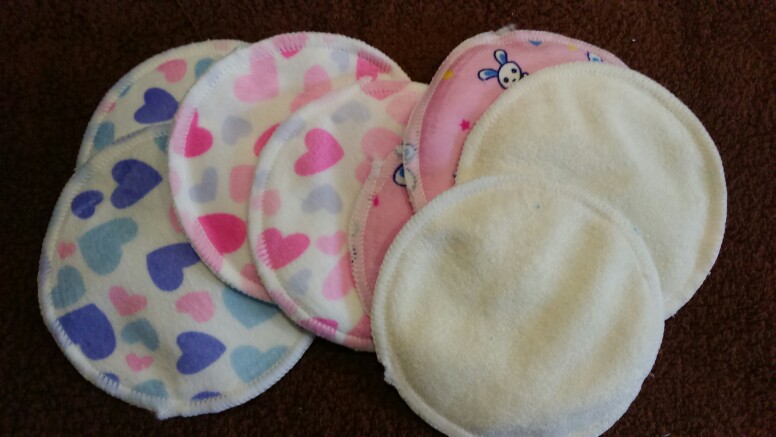 [simfamily] 5 pairs Reusable Waterproof Minky Breast Nursing Feeding Pad,12cm Size,Bamboo Material Inner Wholesale Selling