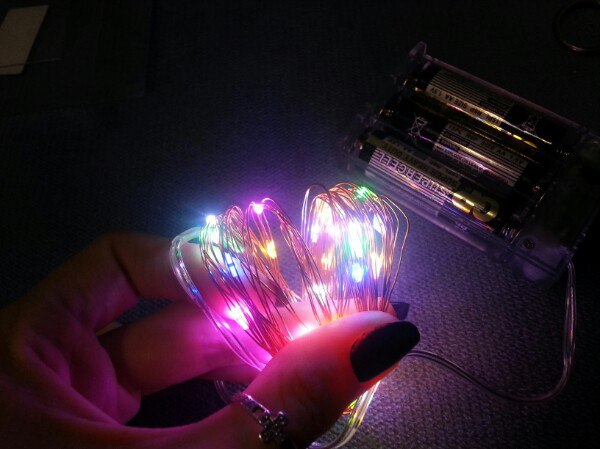 16.4ft 5M 50 led battery led string light 3AA Battery Operated Copper String Fairy Light For Party Wedding Christmas Decoration
