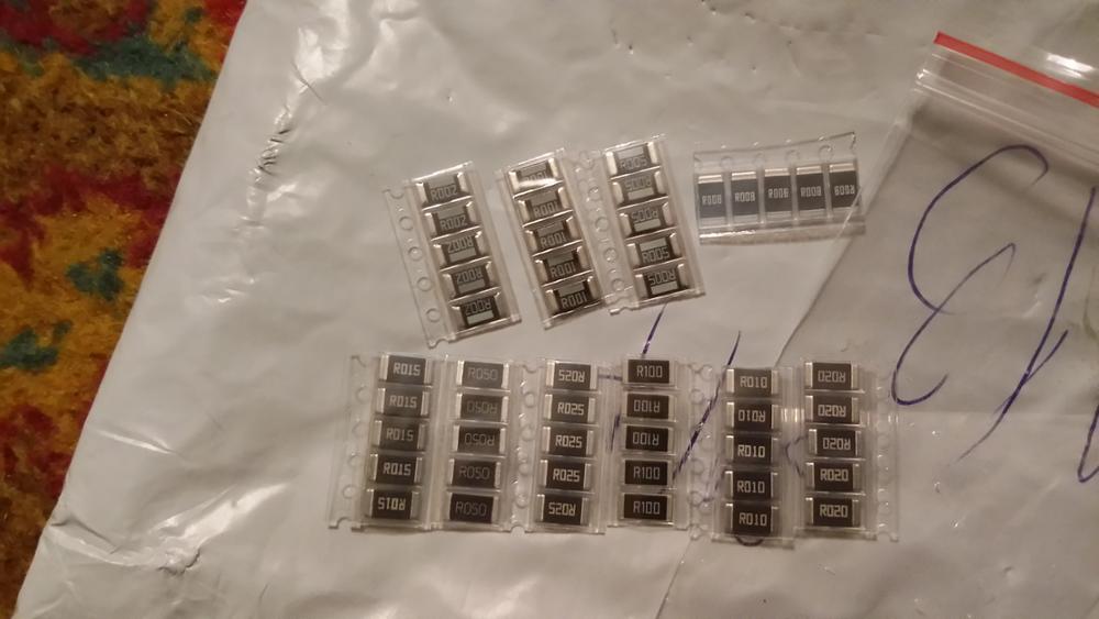 50PCS Alloy resistance 2512 SMD Resistor Samples kit ,10 kindsX5pcs=50pcs R001 R002 R005 R008 R010 R015 R020 R025 R050 R100