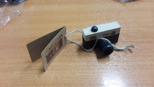Lovely 2 Model Korea Wooden retro Camera Rubber Stamp Seal Gray & Brown DIY Free Shipping