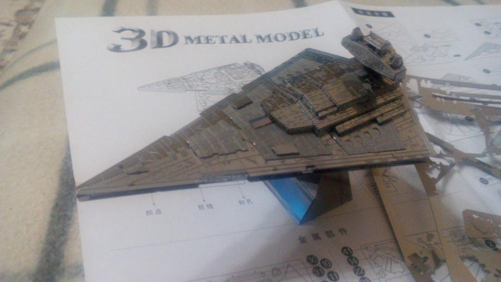 Star Wars 3D Metal Puzzles Assemble DIY R2D2 Tie Xwing Fighter Millennium Falcon Model Toys New Year Gift