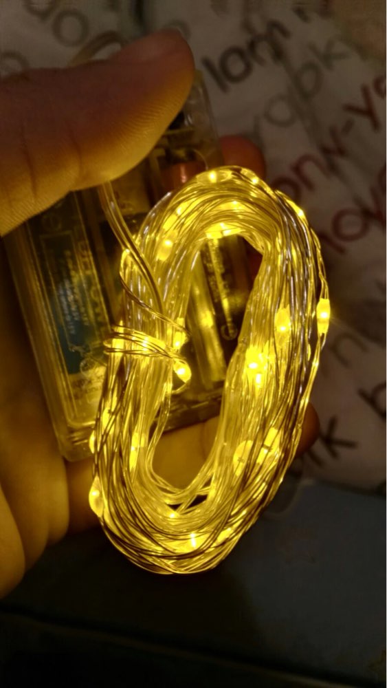 10M 100 led 3 AA Battery Powered Decorative LED Silver Wire Fairy String Lights  for Christmas Holiday Wedding and Parties