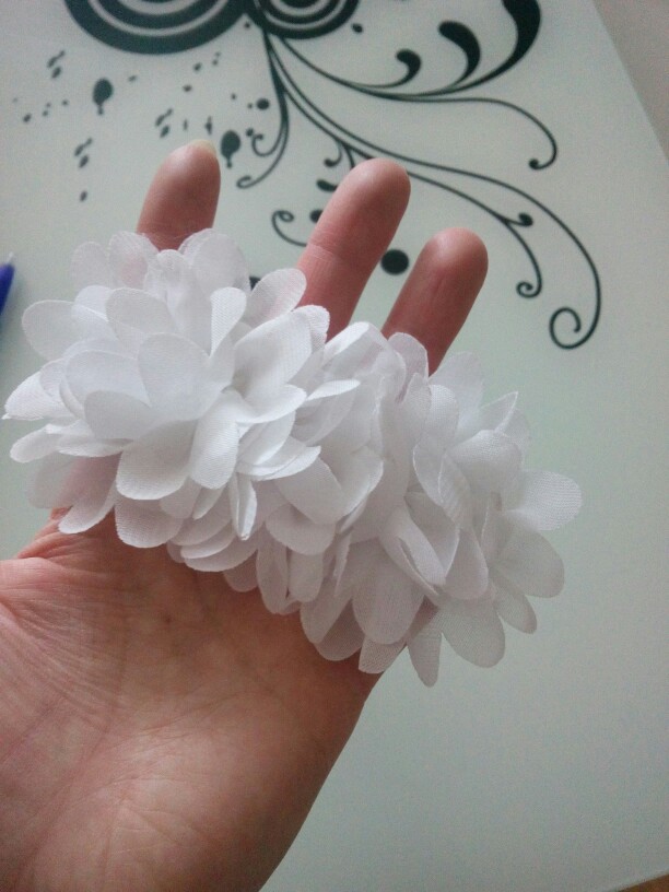 Baby Chiffon 3 Flower Headband Girls Lace Headband Infant Knitting Elastic Hair Band Baby Hair Accessories W001