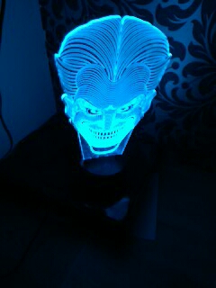 Amazing 3D Illusion led Table  Lamp Night Light with joker shape   FS-2832