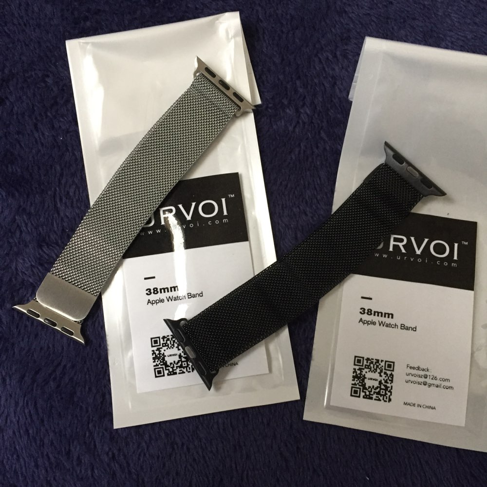 URVOI milanese loop for apple watch series 1 2 band/belt/strap stainless steel Standard/Sport magnetic strong clip high quality
