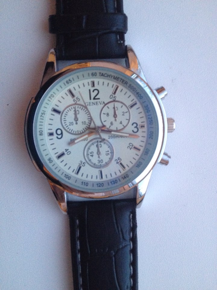 Creative Watch Men Brwon Luxury Fashion Faux Leather Strap Blue Ray Glass Dial Quartz Watch Casual Males Business Watches