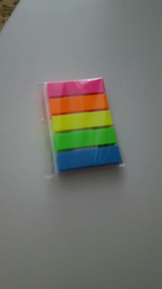 5 color Cute   100 Pages plastic  Sticker Post It Bookmark Point It Marker Memo Flags Sticky Notes