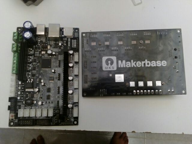 CE&RoHS 32bit Arm platform Smooth control board MKS SBASE V1.3 open source MCU-LPC1768 support Ethernet preinstalled heatsink