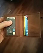 MS Free Shipping Hot Sell Men Genuine Leather Wallet Business Casual Credit Card ID Holder Money Card Holder Brown K100