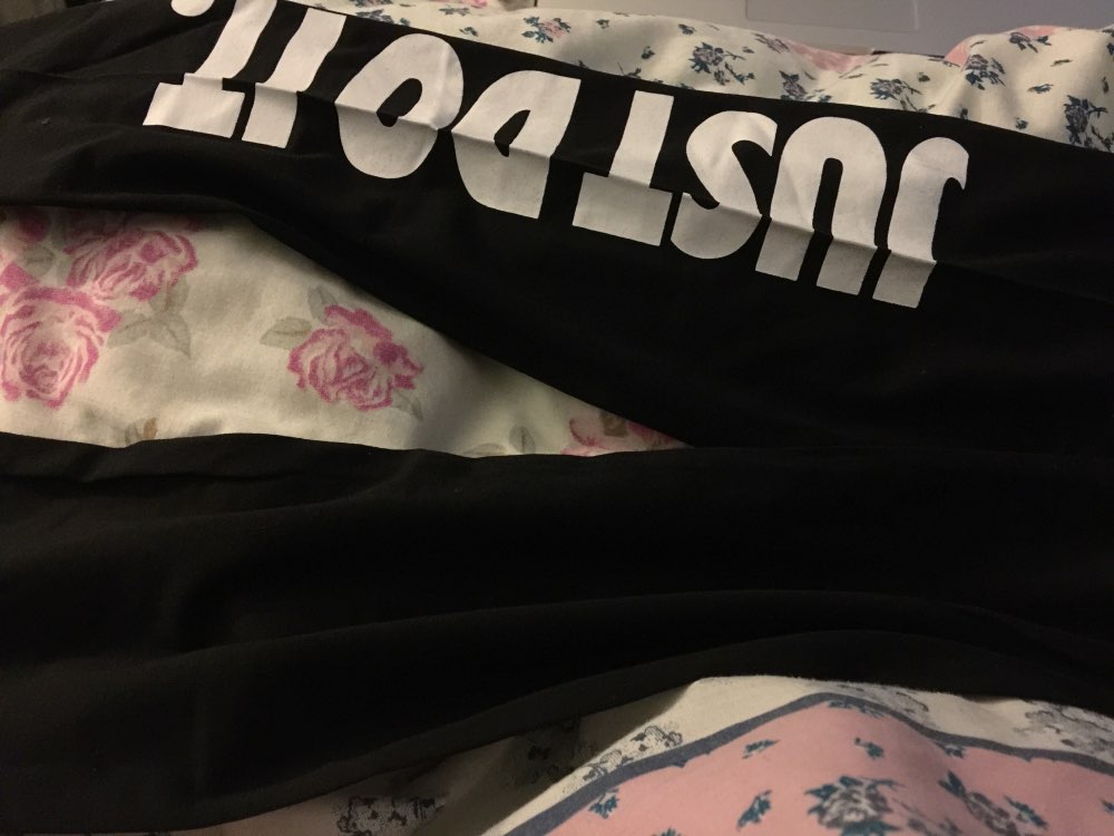 S-XL 15 Colors Women Workout Leggings Just Do It Letter Ptint Fashion Adventure Time Comfortable Casual Loose Leggings Women