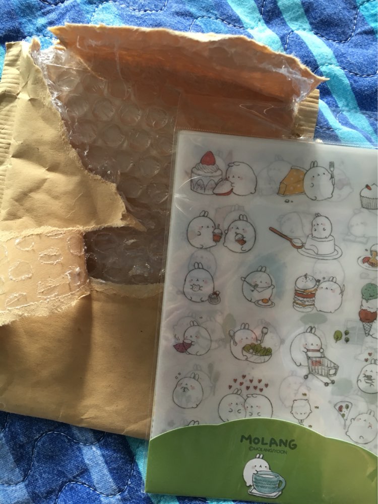 6sheets/pack New Korea Creative Cartoon Potato molang Rabbit I series Pvc sticker set/Kawaii stationery/papelaria WJ0088