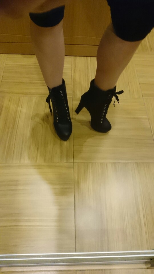MCCKLE 2016 Autumn Winter Women Ankle Boots high heels lace up leather double buckle platform short booties new black X0761