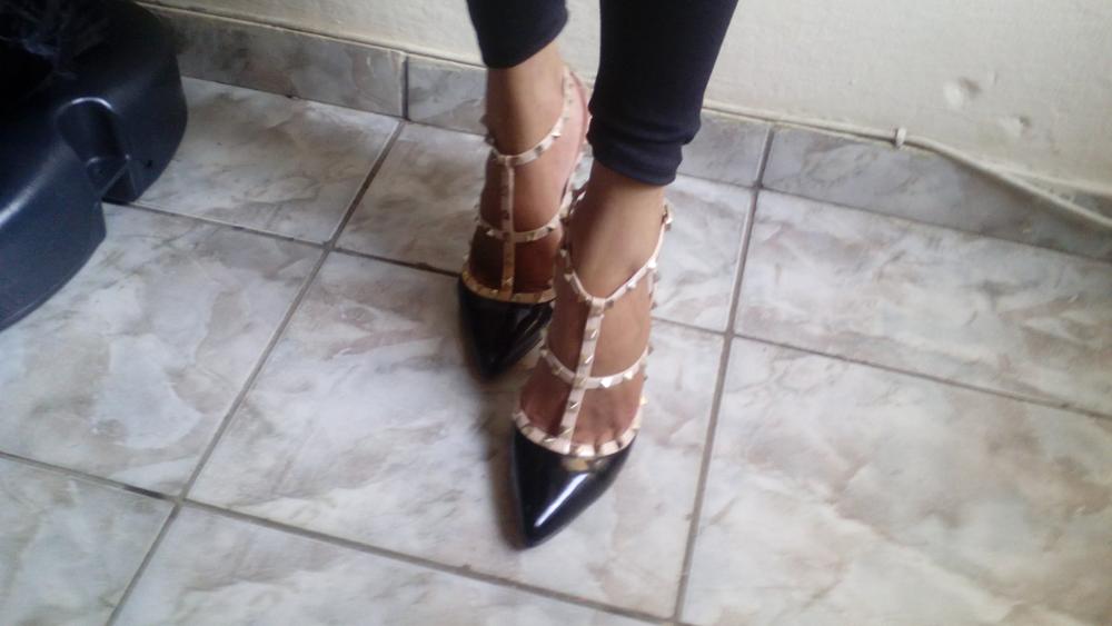 LOSLANDIFEN Free shipping women fashion sexy personality hollow rivets stitching fine with high-heeled shoes Wedding  302-5PA