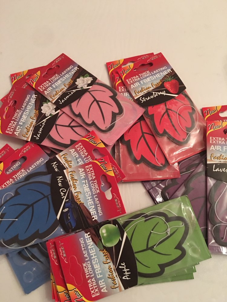 24pcs Auto Shine 6 perfume/fragrance mixed Hanging Paper Car Air Freshener for Car, Home & Boat