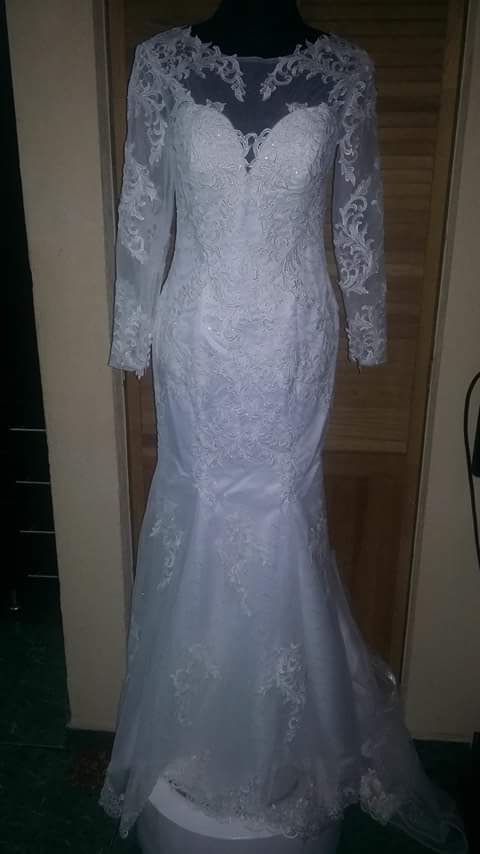 wedding dress Sexy Mermaid Wedding Dresses 2016 Romantic Lace Wedding Dress Appliques Bride Dresses Long Sleeve Vestido De Noiva