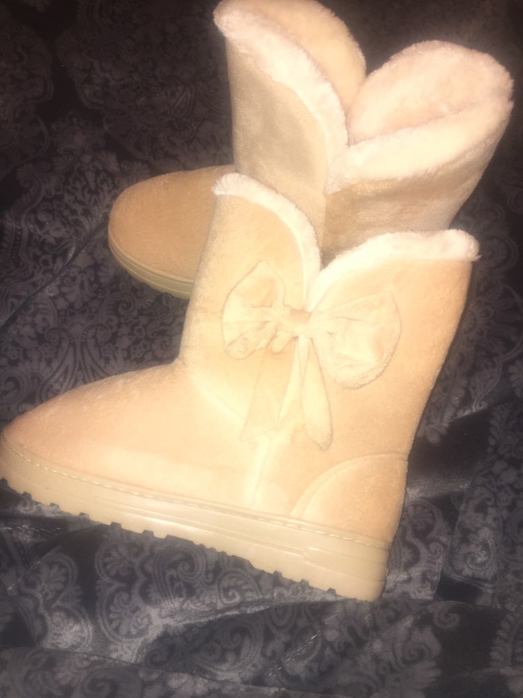 HEE GRAND 2016 Winter Snow Boots Bowtie Women Boot Flock Warm Inside Platform Flat Ankle Boots Casual Flats Shoes Woman XWX1385