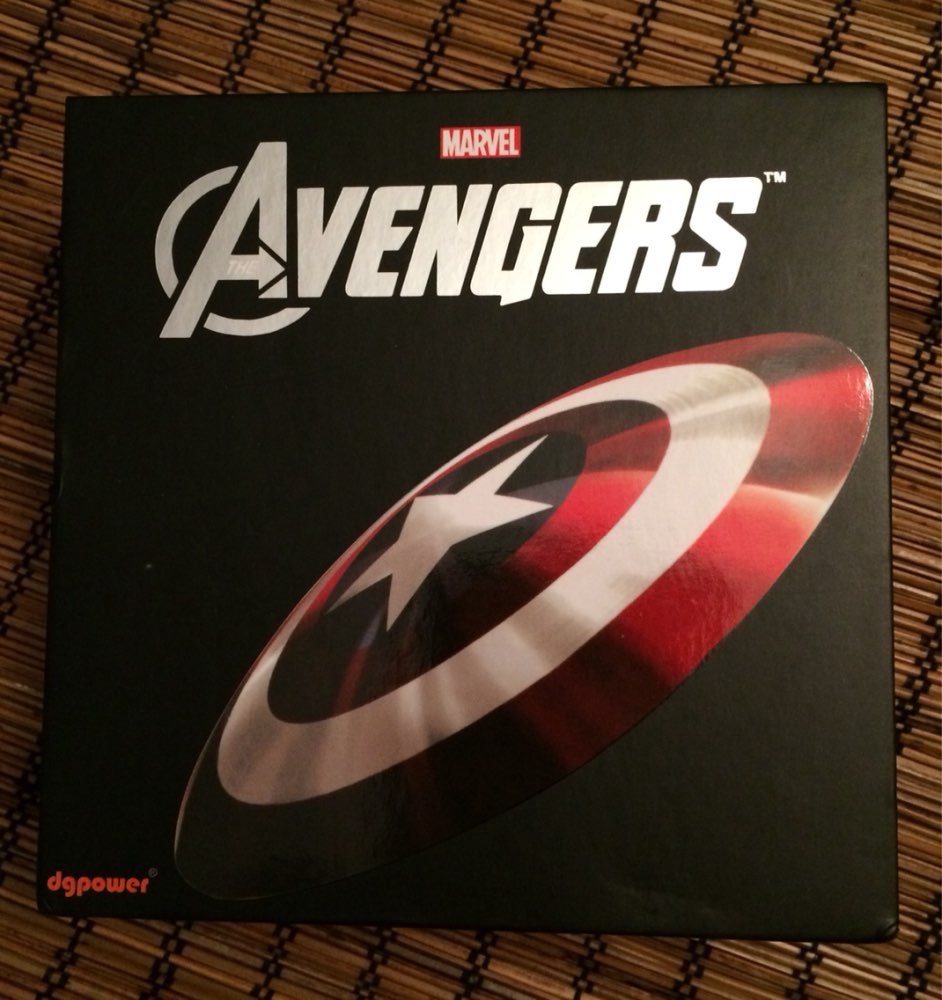 Avengers Captain America Shield Power Bank Charger USB 6800mAh for all mobile phone with Package free shipping