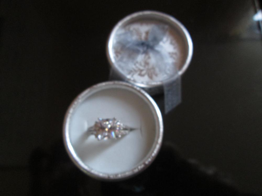 MDEAN White gold plated vintage rings For Women CZ diamond jewelry vintage ring wedding engagement women rings bijoux ringMSR125