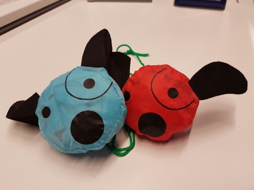 MIC 8Colors Cute Useful Animal Dog With Black Noses Foldable Eco Reusable Shopping Bags 39cm x37cm GB013