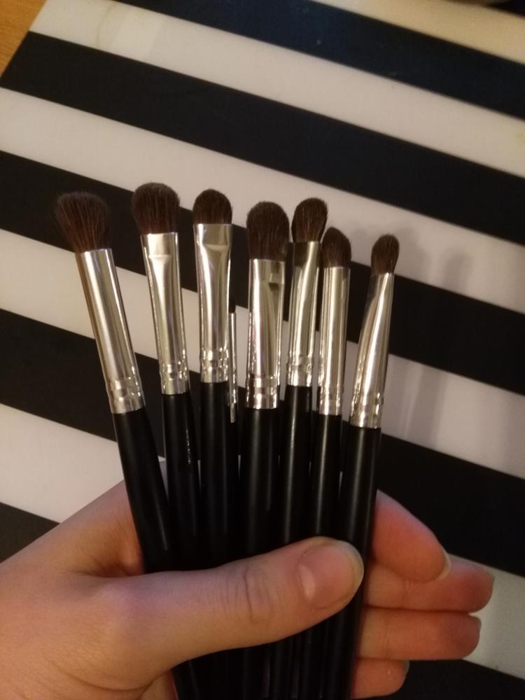 Premium 8pcs Eye Makeup Brushes Set Nature Hair Eyes Shadow Contour Blending Makeup Tools Kit