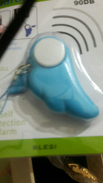 Self Defense Supplies Blue 90DB Personal Attack/Anti Rape Alarm Safety Personal Security for Girl Kids Children Protecion