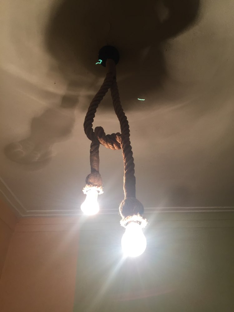 Retro Vintage Rope Pendant Light Lamp Loft Creative Personality Industrial Lamp American Style For Ding Living Room Restaurant