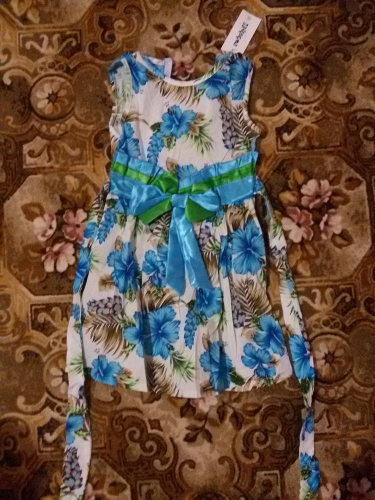2017 new summer style girl dress fleur-de-lis print dress   cotton dress girls clothes kids dresses for girls children clothing