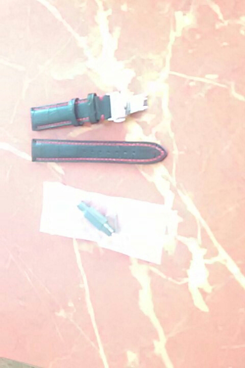 Watch band 18mm 20mm 22mm High Quality Black Genuine Leather Watch Band Strap Silver Steel Butterfly Watch buckle Free Shipping