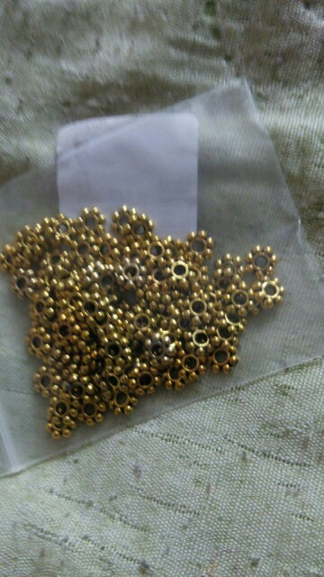 Wholesale 100pcs 6mm Spacers Daisy Flower Metal Gold Tibetan Silver Spacer Beads for Jewelry Making