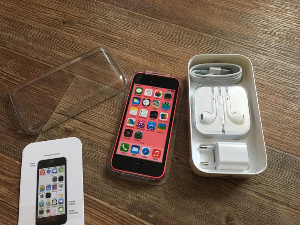 Unlocked Original Apple iphone 5C phone 8MP Camera 16GB 32GB ROM IOS 8 4.0" Wifi GPS WCDMA 3G Free Shipping Used 1 year warranty