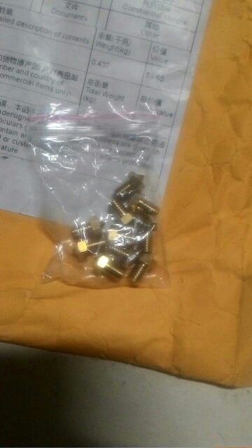 10 pcs/lot 3D Printer Accessories Full Metal 3D M6 threaded nozzle 0.3/0.4mm/0.5/0.6/0.8/1.0mm for 1.75mm filament for  V5/V6