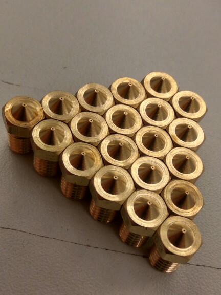 5PCS 3D Printer PARTS Full Metal  M6 threaded nozzle 0.2/0.25/0.3/0.35/0.4/0.5/0.6/0.8/1.0 for 1.75mm filamnet for  V5/V6