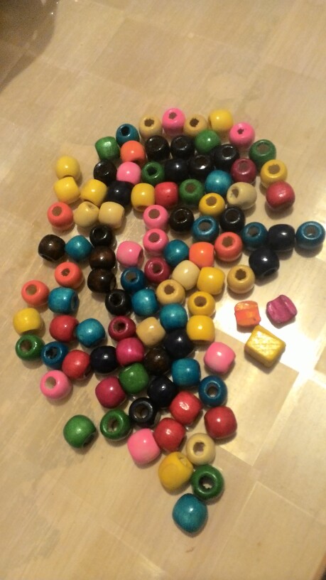 DoreenBeads 2016 New Round Wood Spacer Beads Drum Pattern Multicolor Mixed At Random About 12mm x 11mm, Hole:Approx 5.3mm,100PCs